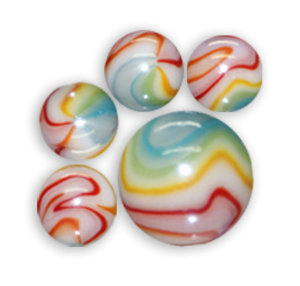 Billes Assorties MYTHICALS 20/16mm+1/25mm - Mermaid - Nymphe - Unicorn - Witch - 20 Filets